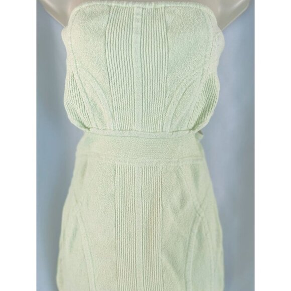 Herve Leger Mint Green Strapless Boucle Mini Dress $1,190 - Picture 5 of 14